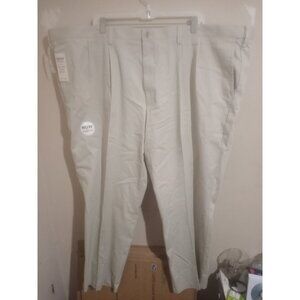 NWT Dockers Men's PLEATED Classic Fit EASY KHAKI Pants BROWN 54 x 30 NEW!